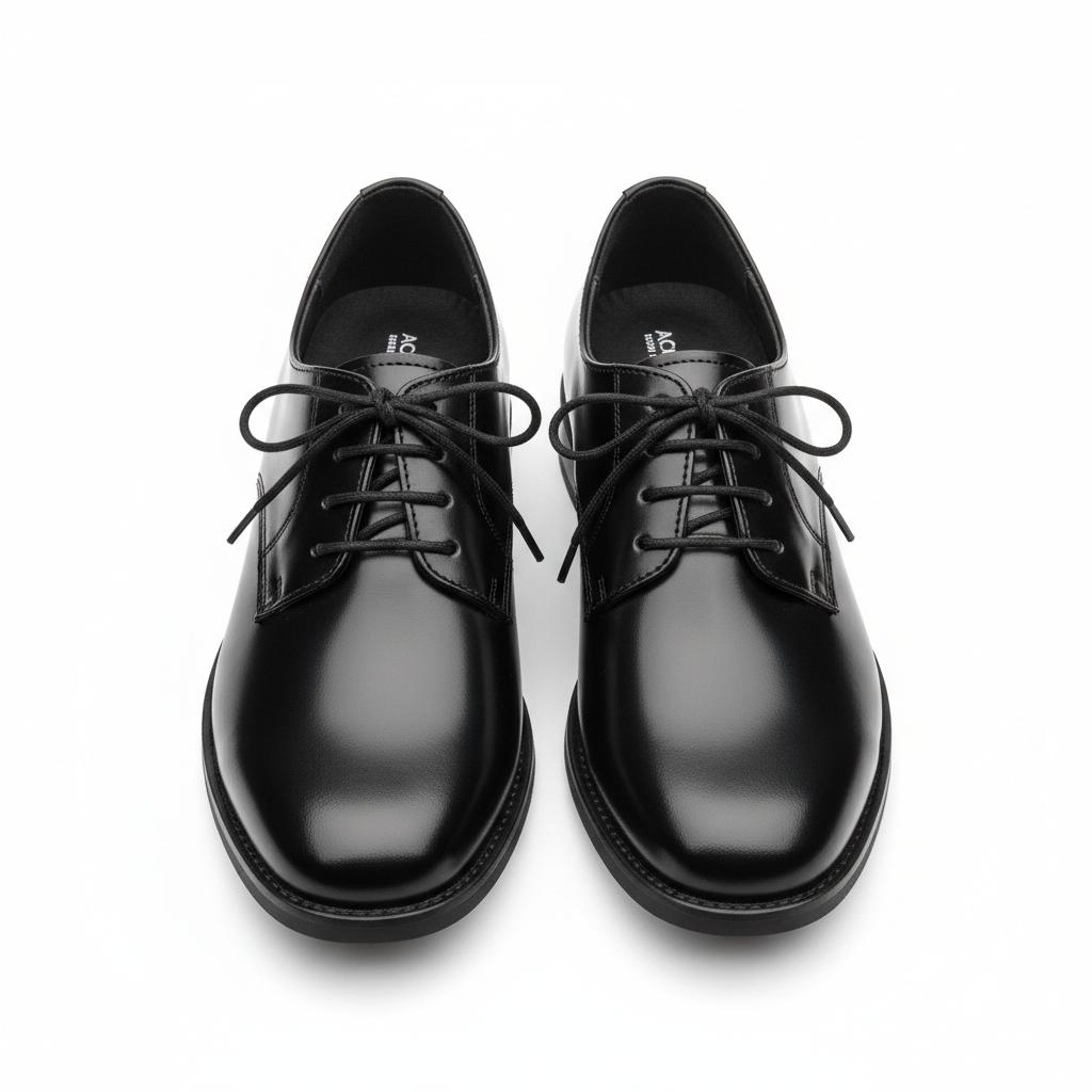 DAV Black Lace Shoes Front